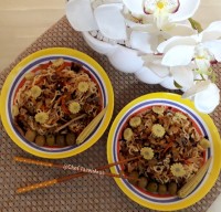 خوراک سبزیجات با نودل