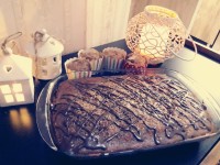 کیک و کاپ کیک موز و گردو