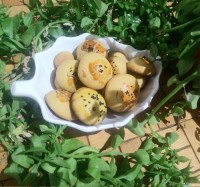 کلوچه کشمشی زعفرانی بدون فر