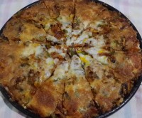 شام امشب پیتزای گوشت قارچ