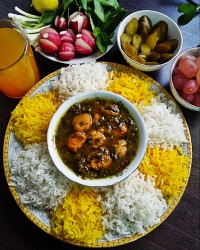 خورش آلو اسفناج