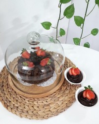 کیک شکلاتی با پودر کاکائو با دو روش پخت