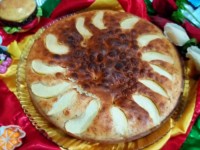 کیک سیب بدون فر