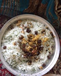 مهمانی آغا برنج مخلوط