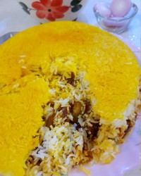 بادمجون پلو