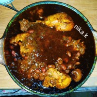 قرمه سبزی بامرغ