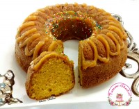 کیک کدو حلوایی با سس کدوحلوایی