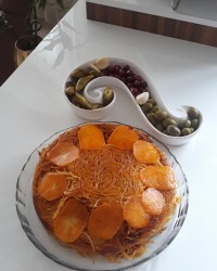 ماکارونی +پنیر پیتزا