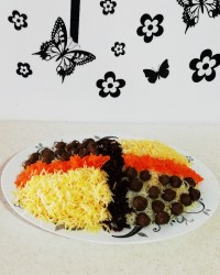 هویج پلو با گوشت قلقلی