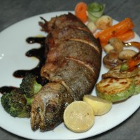 اینم گارنیش ماهی سرخی