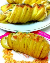 سیب زمینی تنوری آکاردئونی