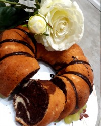 کیک مرمری با بافت نرم و لطیف ???