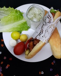 نان باگت خانگی