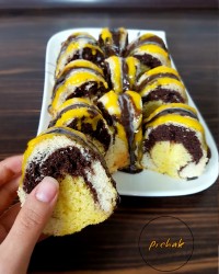 کیک ماست سه رنگ