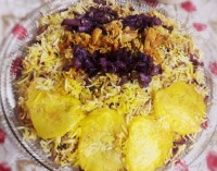 کلم پلو بنفش