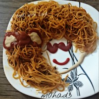 ماکارونی ناهار دخترم