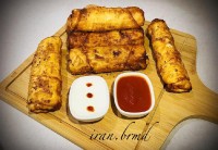 بورک گوشت وقارچ