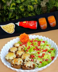 قارچ شکم پر پنیری