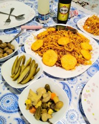 ماکارونی لذیذ که من عاشقشم