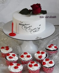 کیک عشقولانه