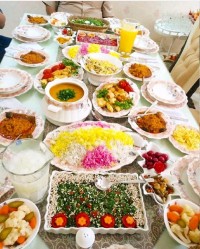 اینم ازتدارکات من واسه شام تولدبابایی