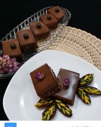 اسلایس خرما با گردو و کنجد