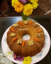 کیک_هویج_گردو