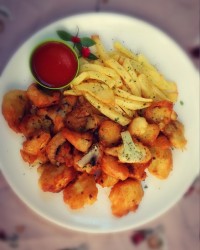 قارچ و گل کلم سوخاری