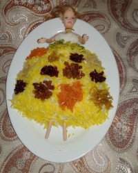 تزئین برنج