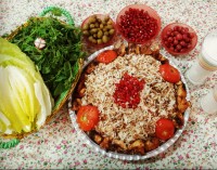 رشته پلوباجوجه کباب