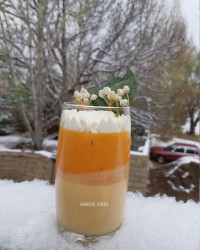 کرم چیز خرمالو