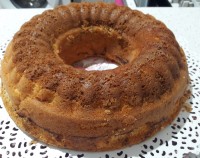 کیک نسکافه وانیلی موج دار