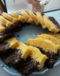 کیک کدو حلوایی شکلاتی