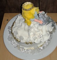 کیک ملکه برفی