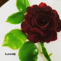 گل رز نازم با لبو