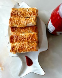 بورک مرغ با قارچ