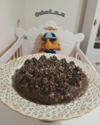 کیک یخچالی با گاناش فرم گرفته