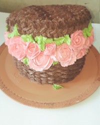 کیک سبد گل واسه دورهمی
