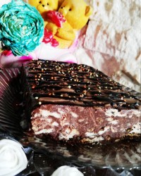 دسر دبل چاکلت موزاییکی