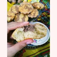 کاپ کیک موز و گردو (بدون فر)