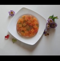 ژله خورده شیشه شفاف