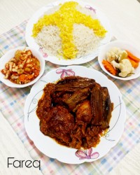 مسمای مرغ و بادمجان