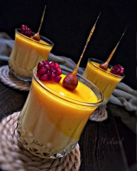 کاسترد و فندق کاراملی