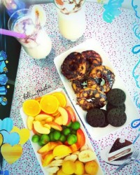 شیر کاکائو و دونات