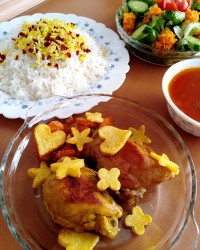 زرشک پلوبامرغ مجلسی