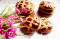 کلوچه گردویی خانگی باشکرقهوه ای