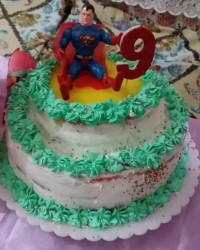 تولدپسرخواهرم ۲۰ آبان. و دومین کیک من با خامه?