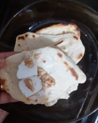 نان لواش خانگی (بدون خمیر مایه)