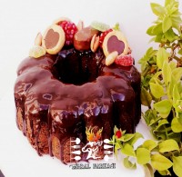 کیک شکلاتی کره ای