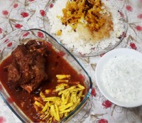 خورش گردن شترمرغ